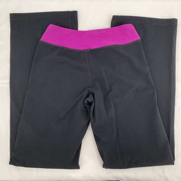 The North Face Womens Activewear Pants Black Pink Stretch Mid Rise Pull On XS - Picture 3 of 9